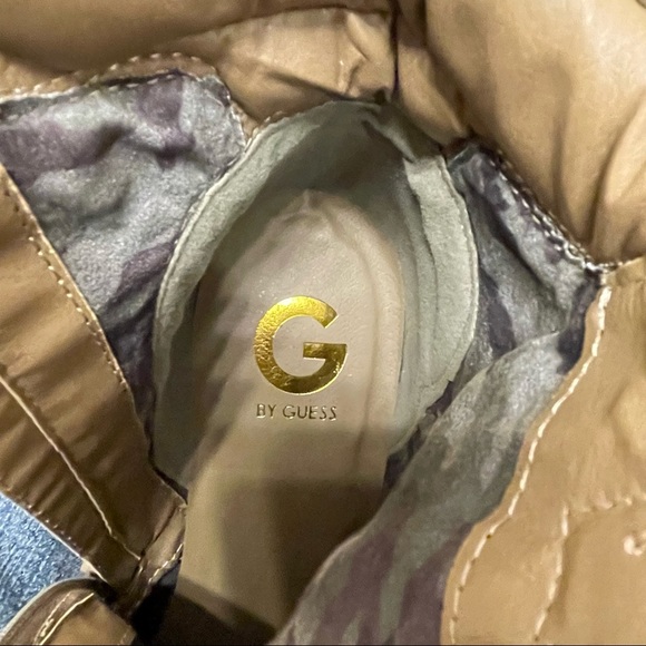Guess GGadget Moto Platform Bootie, 11, Taupe, New Never Worn. Edgy, Classy Boot - Picture 10 of 14